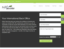 Tablet Screenshot of perfectdataentry.com